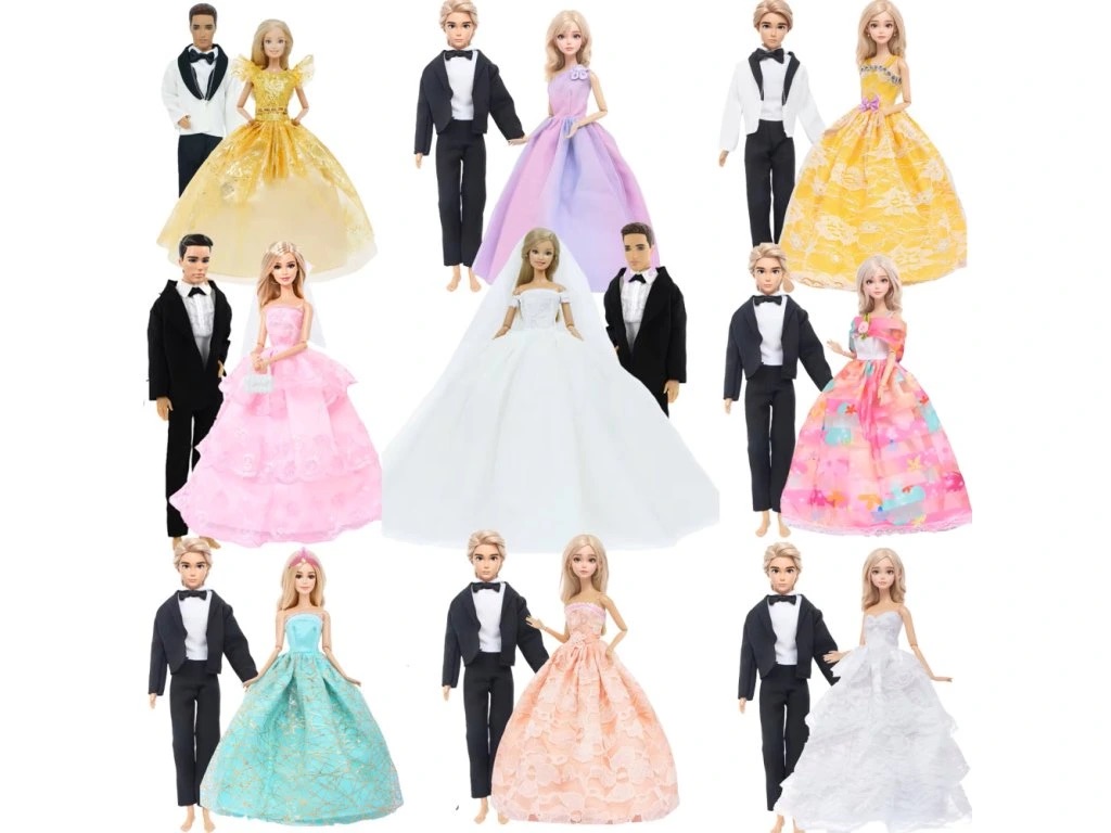 svatební sety pro Barbie a Kena